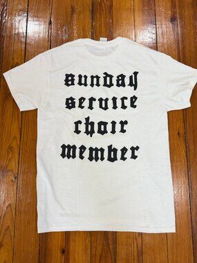 Yeezy Yzy Gildan Sunday Service Choir Member Shirt White Men's Size Medium